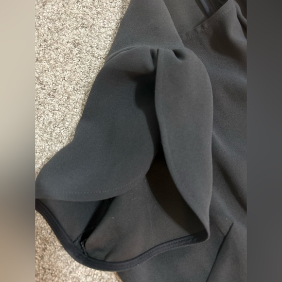 LOFT tulip dark grey A-line work dress, size 2 - Picture 7 of 12